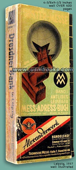1937 Amtliches Leipziger Mess-Adress-Buch
